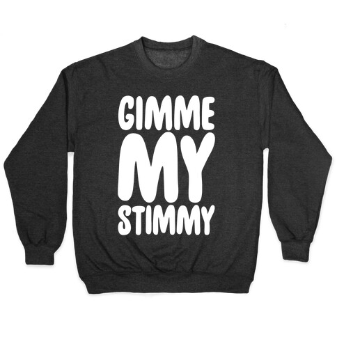 Gimme My Stimmy White Print Pullover