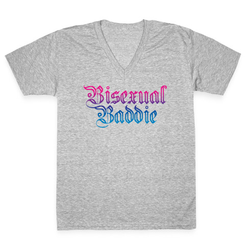 Bisexual Baddie V-Neck Tee Shirt