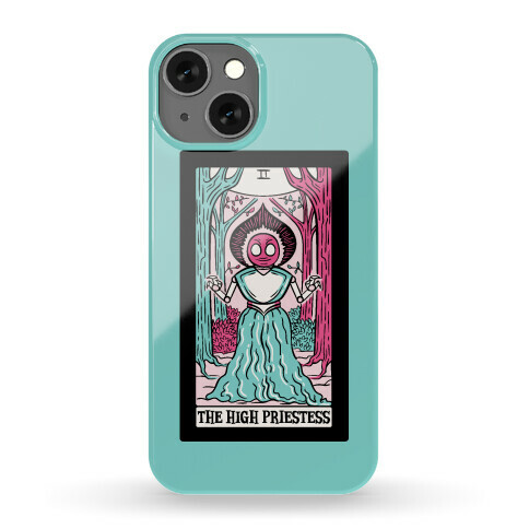 The High Priestess Flatwoods Monster Tarot Card Parody Phone Case