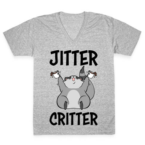 Jitter Critter V-Neck Tee Shirt