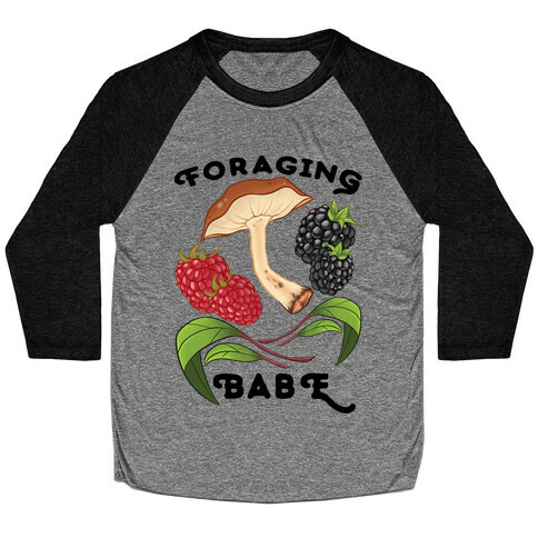 Foraging Babe Baseball Tee