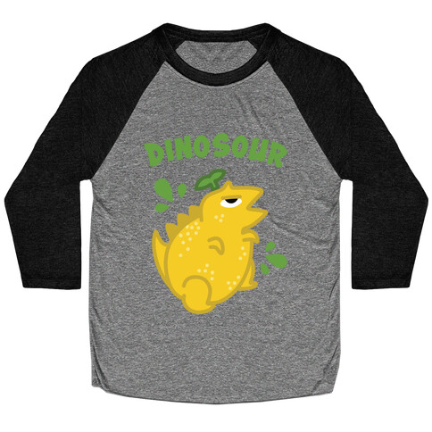 Dinosour (Lemon) Baseball Tee