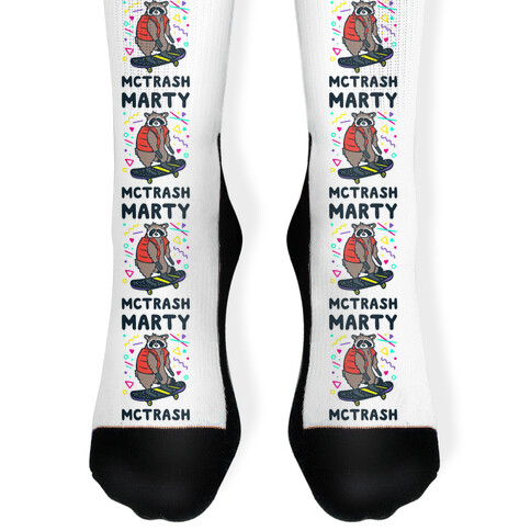 Marty McTrash Raccoon Parody Sock