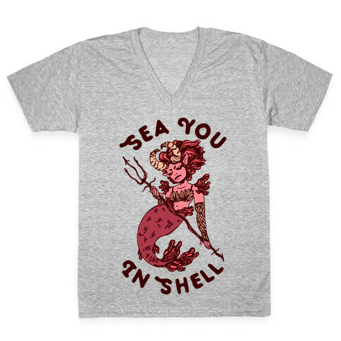 Sea You In Shell V-Neck Tee Shirt