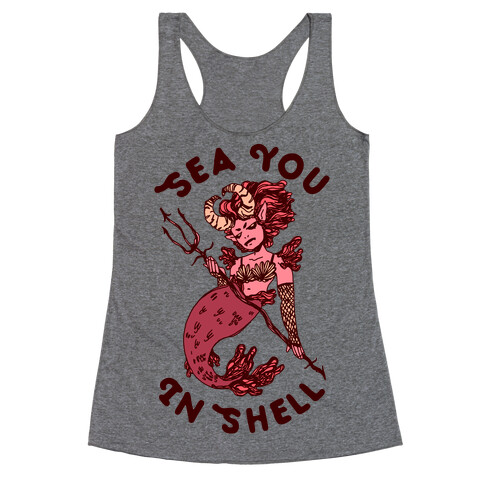 Sea You In Shell Racerback Tank Top