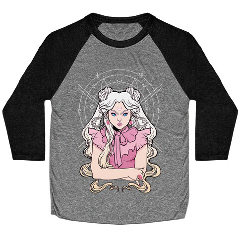 Pastel Goth Usagi (Sailor Moon Parody) Baseball Tee