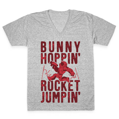 Bunny Hoppin' & Rocket Jumpin' V-Neck Tee Shirt