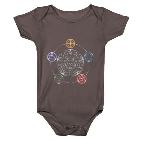 Witch's Elements In Balance Baby One-Piece