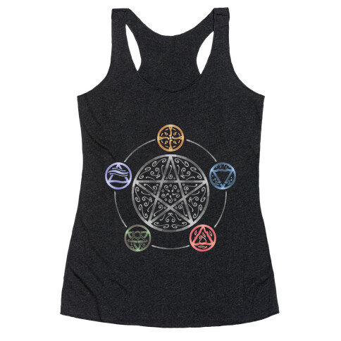 Witch's Elements In Balance Racerback Tank Top