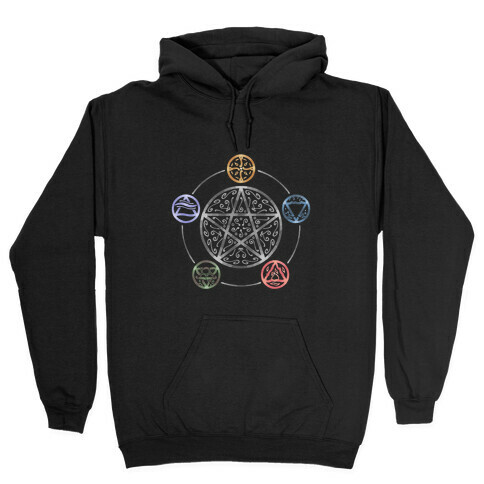 Witch's Elements In Balance Hooded Sweatshirt