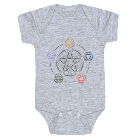 Witch's Elements In Balance Baby One-Piece