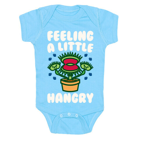 Feeling A Little Hangry Venus Fly Trap White Print Baby One-Piece