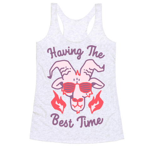 Having The Best Time Racerback Tank Top