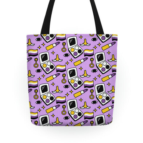 Nonbinary Makeup Pattern Tote