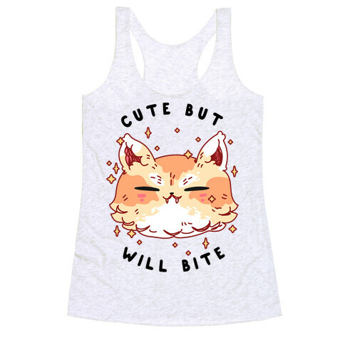 Cute But Will Bite Racerback Tank Top