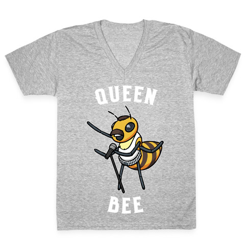 Queen Bee Parody V-Neck Tee Shirt