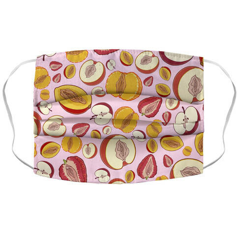 Fruity Vaginas Pattern Accordion Face Mask