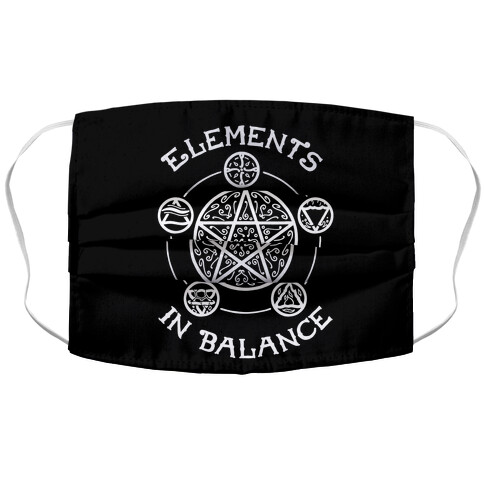 Witch's Elements In Balance Accordion Face Mask