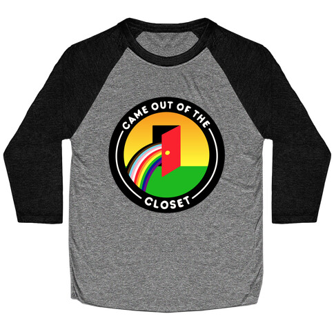 Came Out of The Closet Patch Baseball Tee