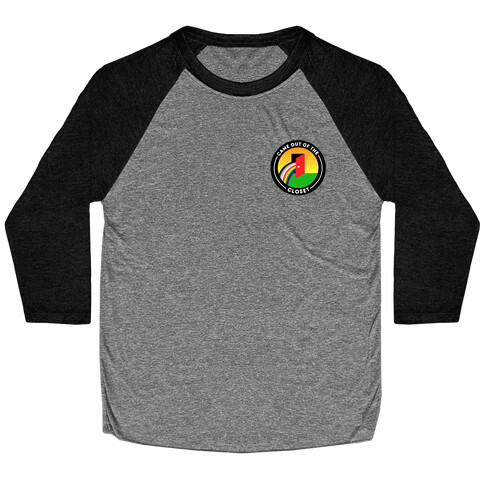Came Out of The Closet Patch Version 2 Baseball Tee