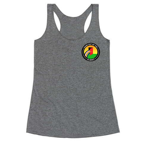 Came Out of The Closet Patch Version 2 Racerback Tank Top