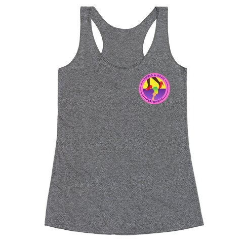 Tipped A Drag Performer Patch Version 2 Racerback Tank Top