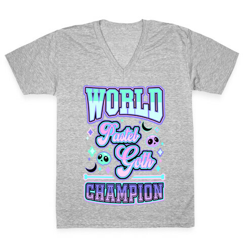 Pastel Goth World Champion V-Neck Tee Shirt