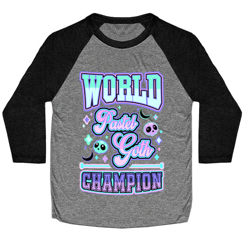 Pastel Goth World Champion Baseball Tee