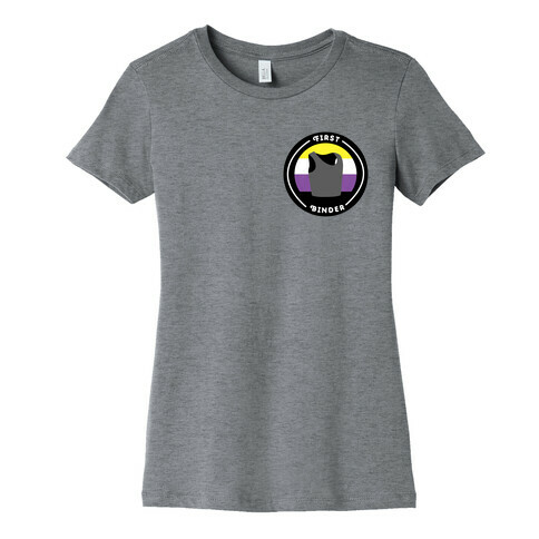 First Binder Patch (Nonbinary) Womens T-Shirt