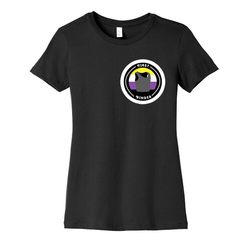 First Binder Patch (Nonbinary) Womens T-Shirt