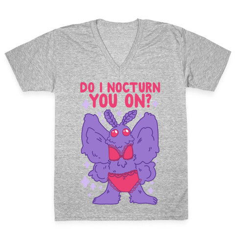 Do I Nocturn You On? Mothman V-Neck Tee Shirt
