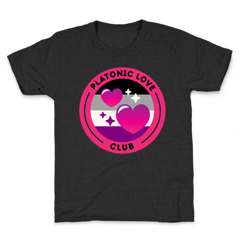 Platonic Love Club Patch White Print Kids T-Shirt