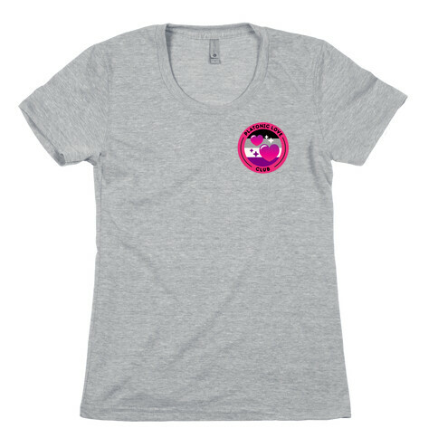 Platonic Love Club Patch Version 2 Womens T-Shirt