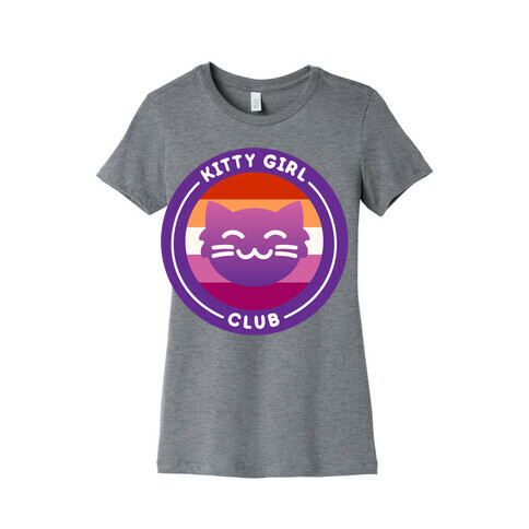 Kitty Girl Club Patch Womens T-Shirt