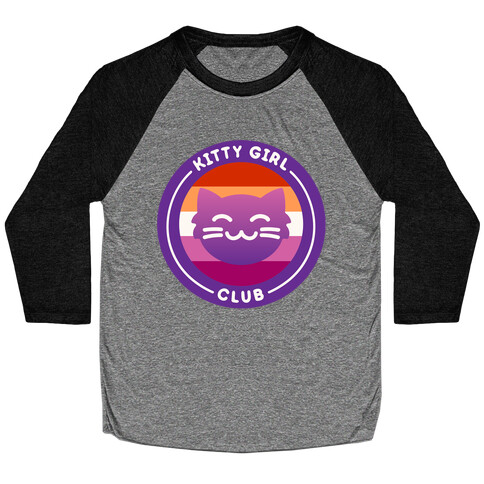 Kitty Girl Club Patch Baseball Tee