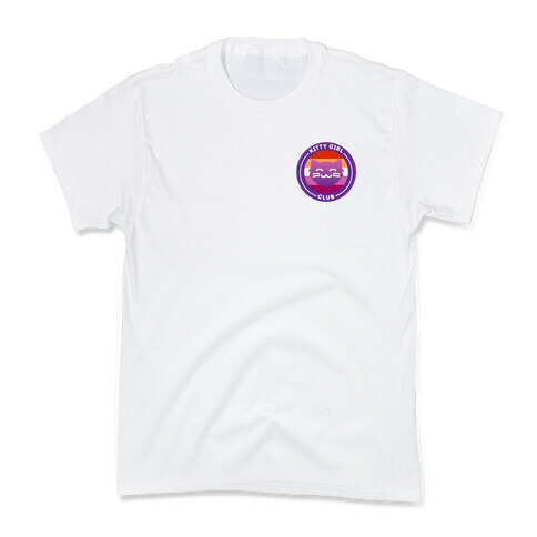 Kitty Girl Club Patch Version Kids T-Shirt