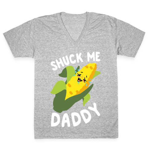 Shuck Me Daddy V-Neck Tee Shirt