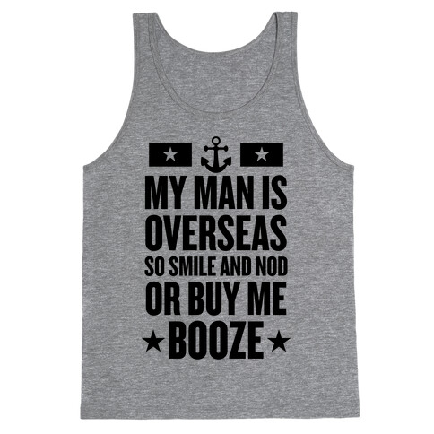 Smile And Nod (Navy) Tank Top