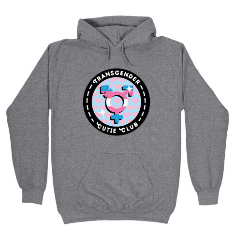 Transgender Cutie Club Patch Hooded Sweatshirt