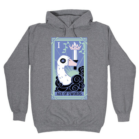 Creepy Cute Tarots: Ace Of Swords Hooded Sweatshirt