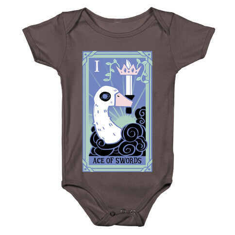 Creepy Cute Tarots: Ace Of Swords Baby One-Piece