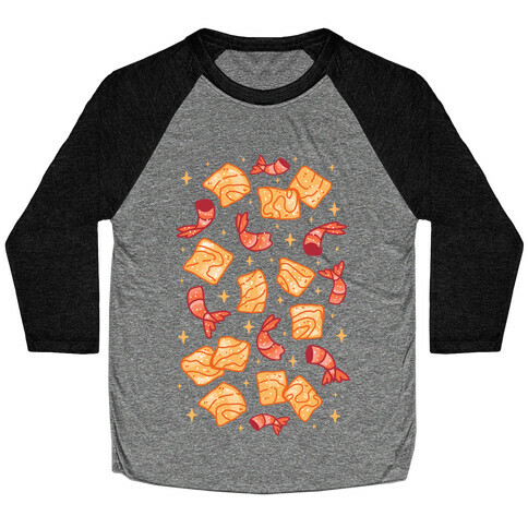 Cinnamon Shrimp Cereal Baseball Tee