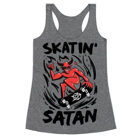 Skatin' Satan Racerback Tank Top