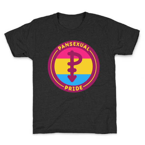 Pansexual Pride Patch White Print Kids T-Shirt