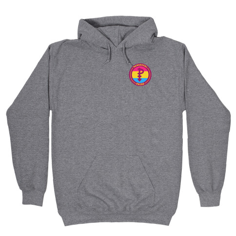 Pansexual Pride Patch Version 1 Hooded Sweatshirt