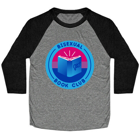 Bisexual Book Club Patch Baseball Tee