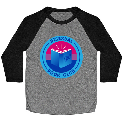 Bisexual Book Club Patch Baseball Tee