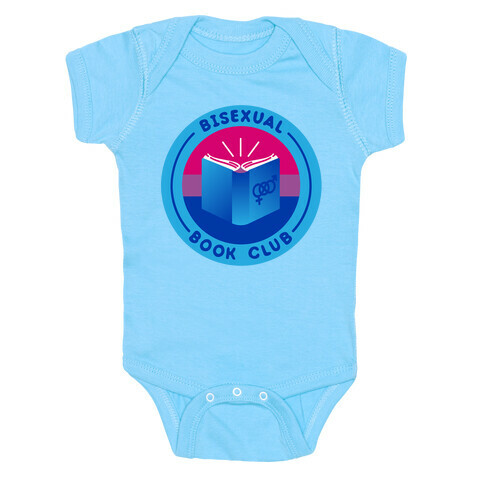 Bisexual Book Club Patch White Print Baby One-Piece