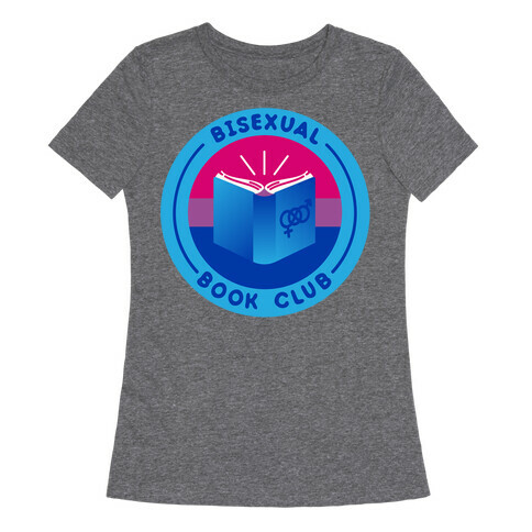 Bisexual Book Club Patch White Print Womens T-Shirt