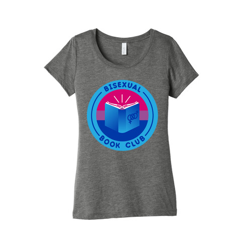 Bisexual Book Club Patch White Print Womens T-Shirt